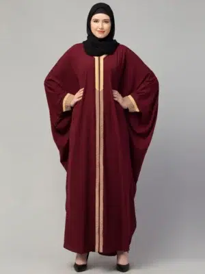 Kaftan in Dual Color with Lace