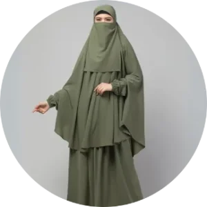 a women in a Jilbab abaya