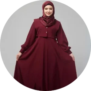 a women in a umbrella abaya