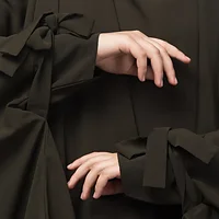 2 Piece Jilbab Abaya with Tying Cuffs
