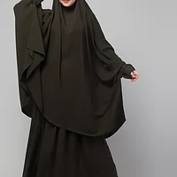 2 Piece Jilbab Abaya with Tying Cuffs