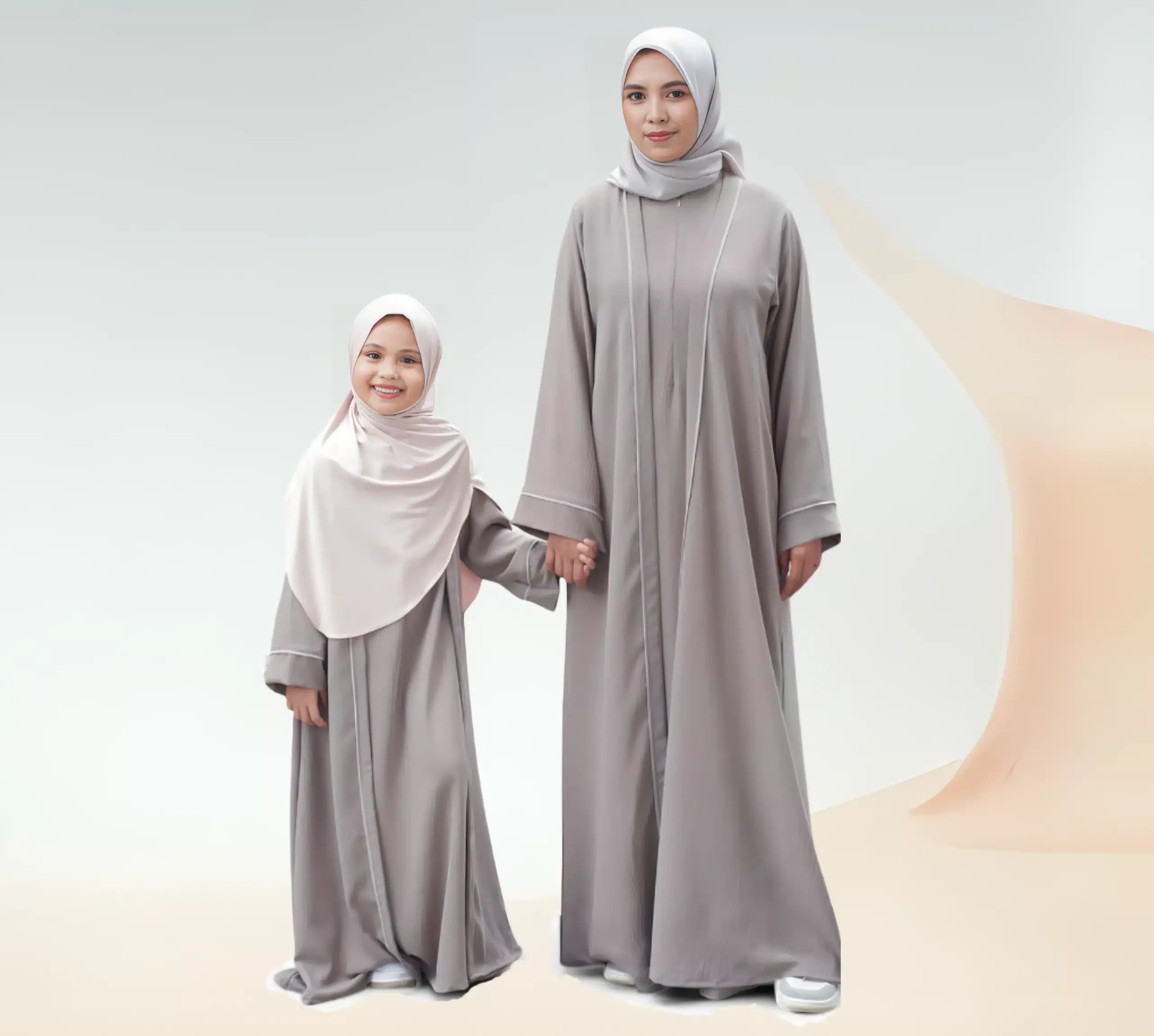 mother and daughter matching abaya
