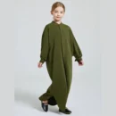 Areesha front-open kids abaya for little girls