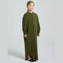 Areesha front-open abaya for girls