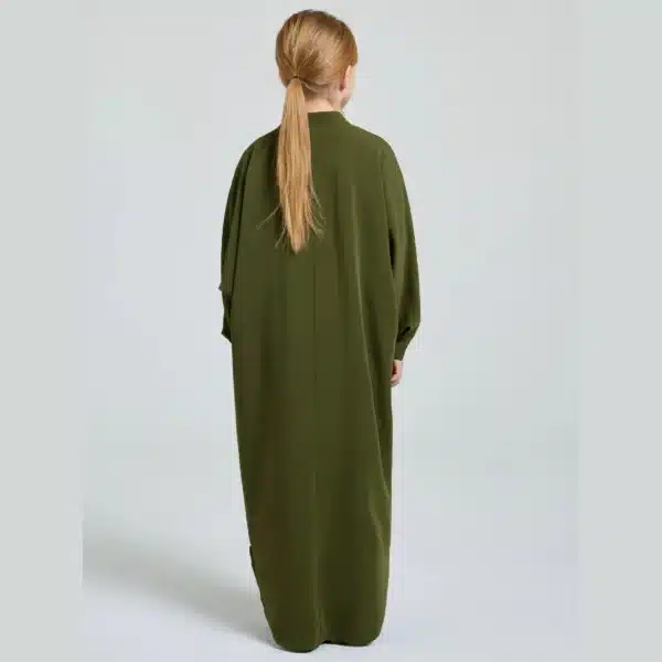 Areesha front open kids abaya for little girls