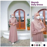 Nayrah pink plain front open abaya for women daily wear