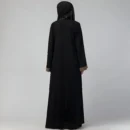 Black shrug abaya for women with long shrug design