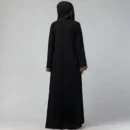 Black shrug abaya for women with long shrug design
