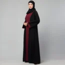 Black shrug abaya for women with long shrug design