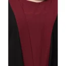 Black shrug abaya for women with long shrug design
