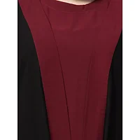 Black shrug abaya for women with long shrug design