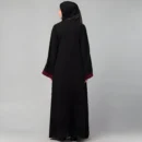 Black shrug abaya for women with long shrug design