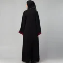 Black shrug abaya for women with long shrug design
