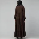 multi tiered abaya full flare umbrella gown design