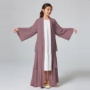 Kimono Abaya for Kids - full length front view