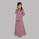 Kids Abaya with Pockets - full length front view