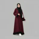 Layered Abaya - full length front view
