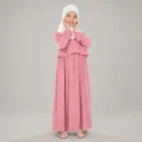 2 Piece Kids Abaya - finished stitching and hem detail