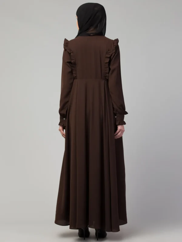 Umbrella Abaya with Frill Work