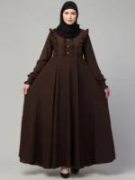 Umbrella Abaya with Frill Work