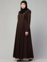 Umbrella Abaya with Frill Work