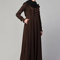 Frill Abaya - styling and drape detail