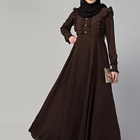 Frill Abaya - sleeve and cuff detail