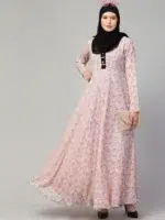 Printed Long Maxi Abaya Dress