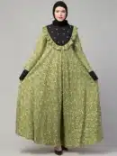 Maxi Abaya Dress with Pearl handwork