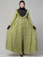 Maxi Abaya Dress with Pearl handwork