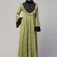 Pearl Handwork Abaya - sleeve and cuff detail