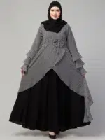 Asymmetrical Long Maxi Abaya Dress Made