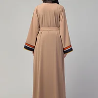 Dual Layer Abaya - Nida Matte fabric close up