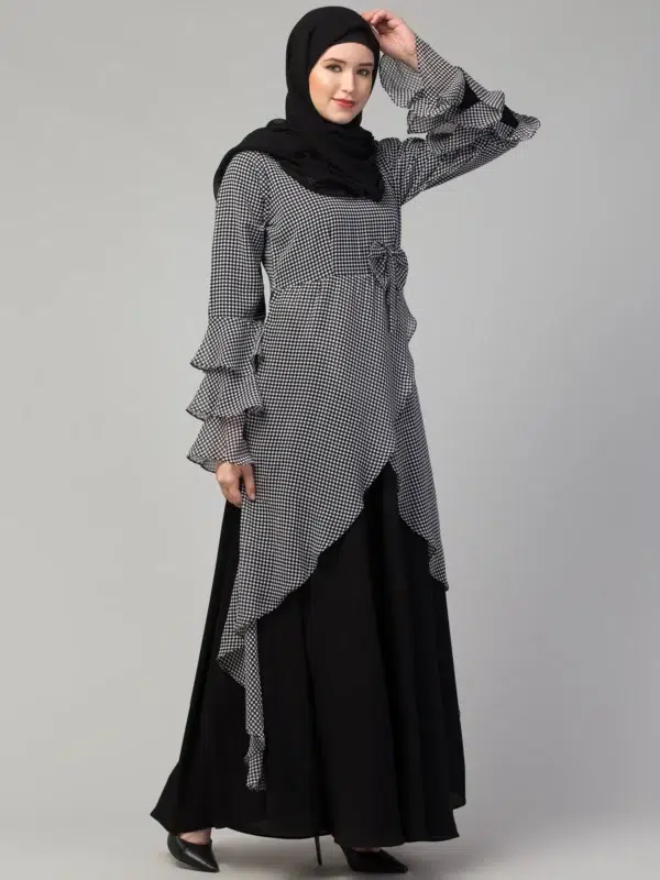 Asymmetrical Long Maxi Abaya Dress Made