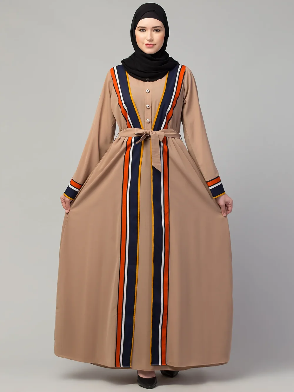 Dual Layer Abaya sleeve and cuff detail
