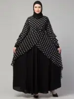 Asymmetrical Long Maxi Abaya Dress