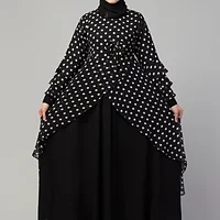 Long Maxi Abaya Dress - full length front view