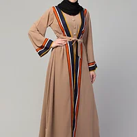Dual Layer Abaya - styling and drape detail