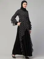 Asymmetrical Long Maxi Abaya Dress