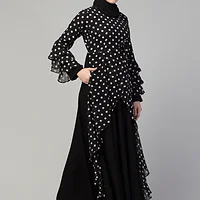 Long Maxi Abaya Dress - finished stitching and hem detail