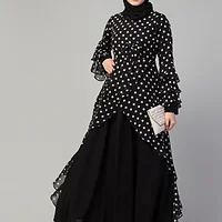Long Maxi Abaya Dress - sleeve and cuff detail