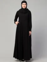 Umbrella Abaya with Elasticated Cuffs