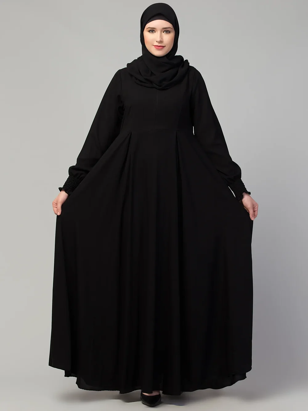 Umbrella Abaya side drape