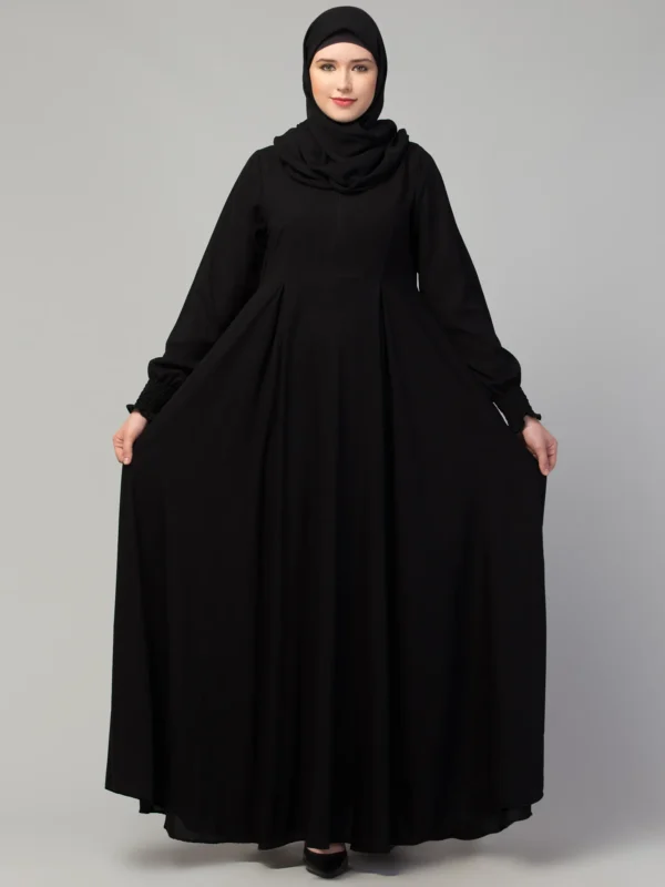 Umbrella Abaya with Elasticated Cuffs