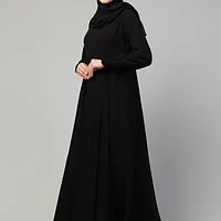 Umbrella Abaya - finished stitching and hem detail