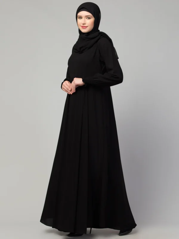 Umbrella Abaya with Elasticated Cuffs