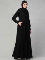 Umbrella Abaya with Elasticated Cuffs