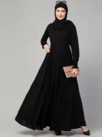 Umbrella Abaya with Elasticated Cuffs