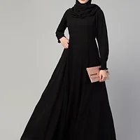 Umbrella Abaya - full length front view