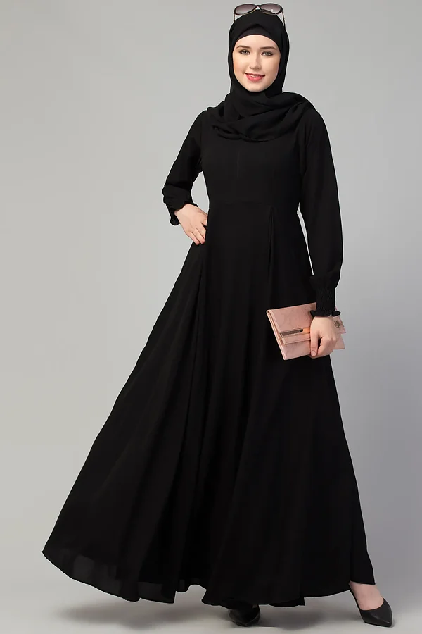 Umbrella Abaya - full length front view